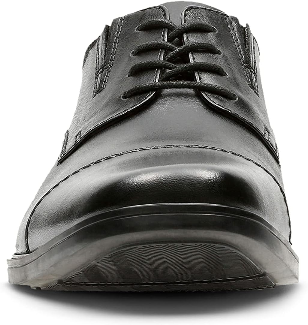 <strong>Clarks</strong><br> Men's Tilden Cap Oxford Shoe,Black Leather,11.5 M US — изображение 2