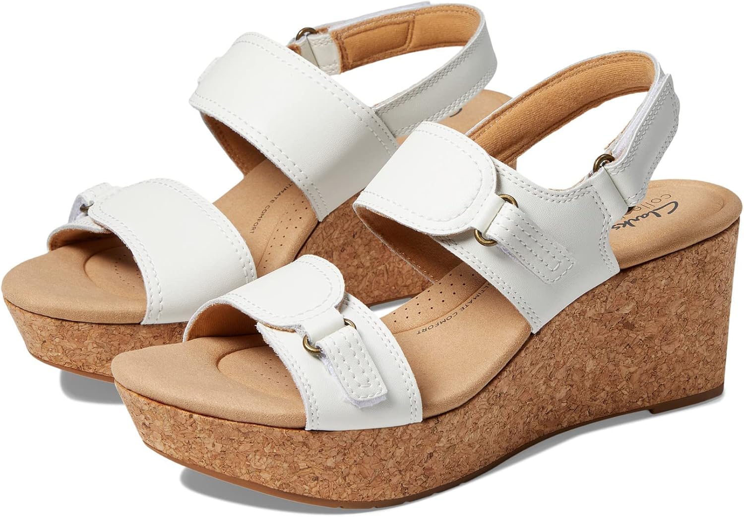 <strong>Clarks</strong><br> Женские Rose Lane Wedge Sandals