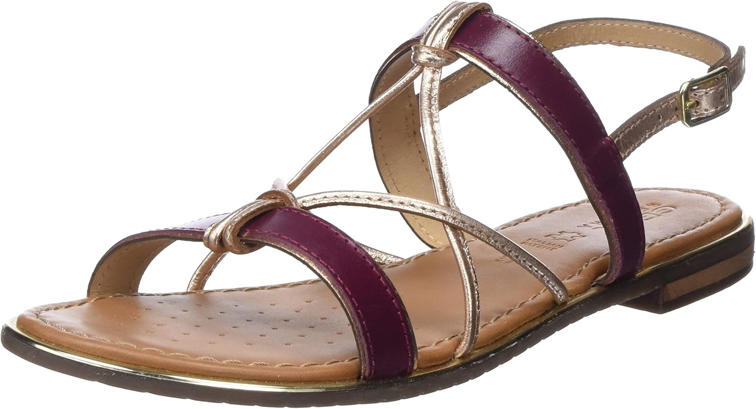 <strong>Geox</strong><br> D Sozy Plus Flat Sandal Cyclamen/LT Gold 41 EU Cyclamen Lt Gold