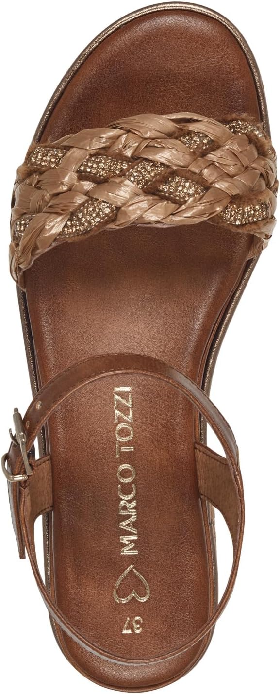 <strong>MARCO TOZZI</strong><br> Женские Wedge Heel Sandals with Adjustable Strap Comfortable — изображение 3