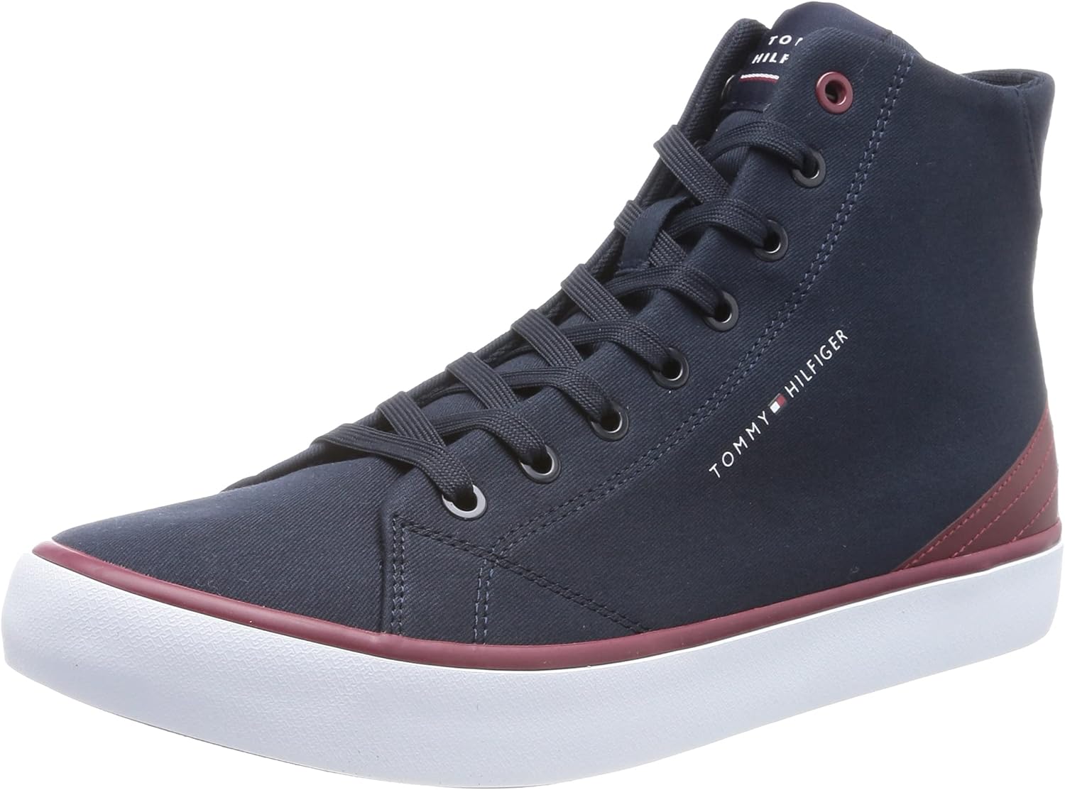<strong>Tommy Hilfiger</strong><br> Мужские Vulcanized TH Hi Vulc Core Canvas(Desert Sky) 43 EU