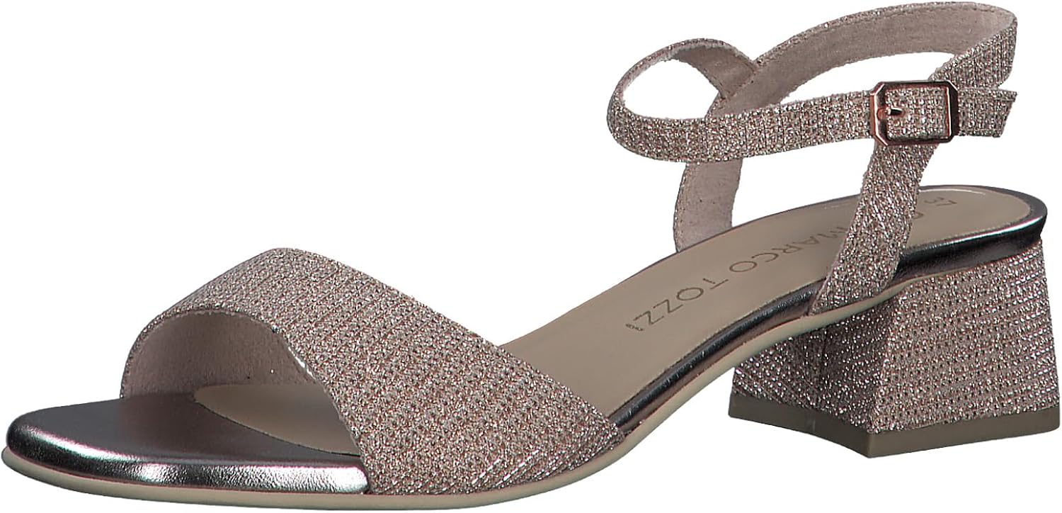 <strong>MARCO TOZZI</strong><br> Женские Glitter Heel Sandals with Adjustable Strap