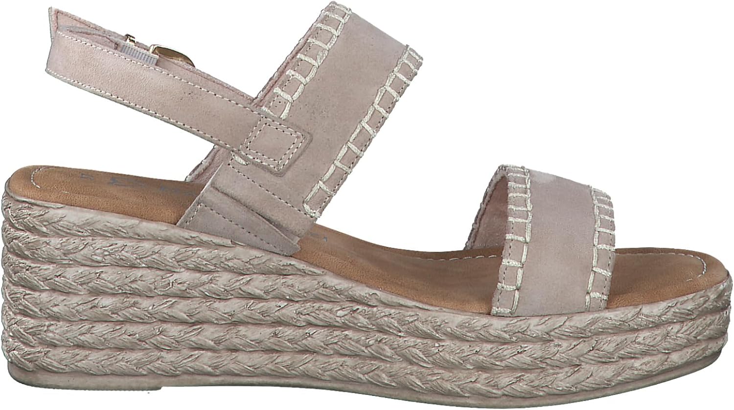 <strong>MARCO TOZZI</strong><br> Женские Leather Wedge Sandals with Adjustable Strap — изображение 4