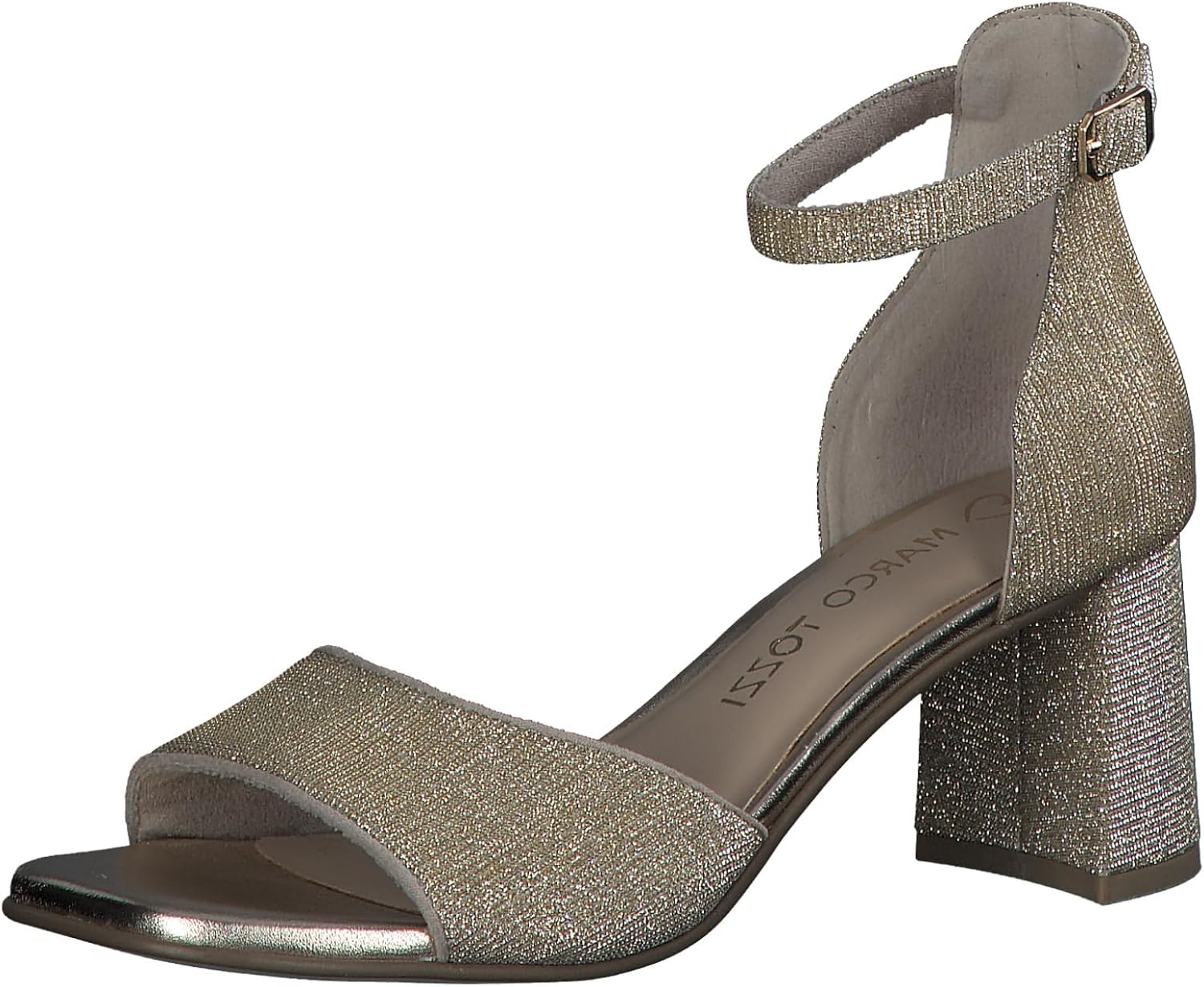 <strong>MARCO TOZZI</strong><br> Женские Glitter Heel Sandals with Adjustable Strap