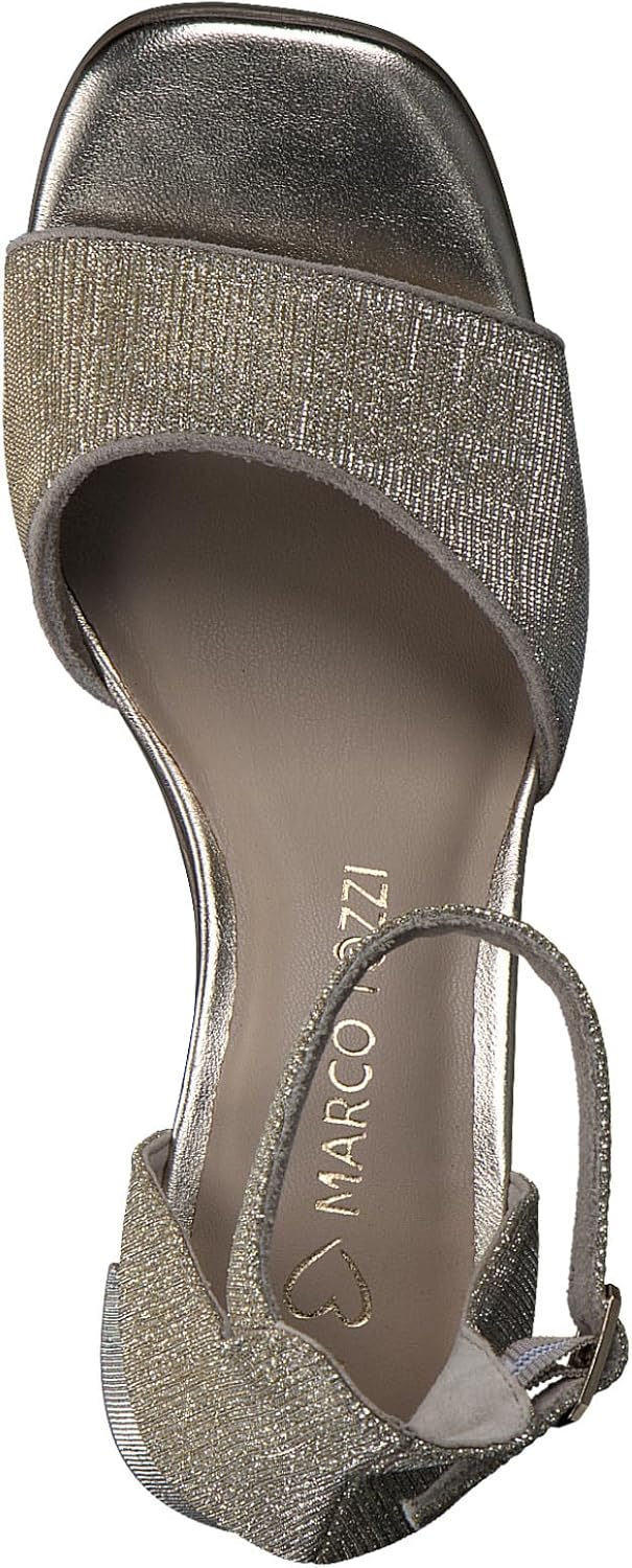 <strong>MARCO TOZZI</strong><br> Женские Glitter Heel Sandals with Adjustable Strap — изображение 3