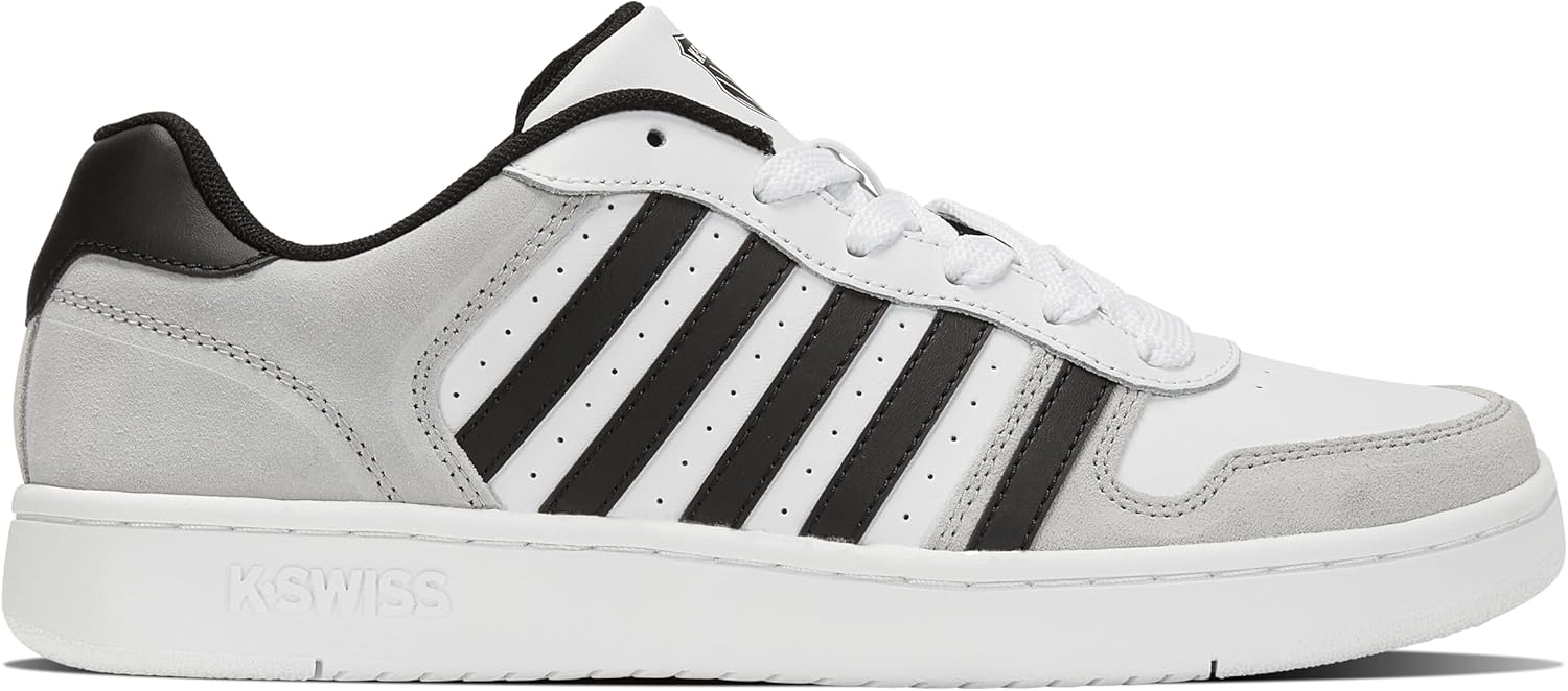 <strong>K-Swiss</strong><br> Men's Court Palisades Trainers, White Grey Black