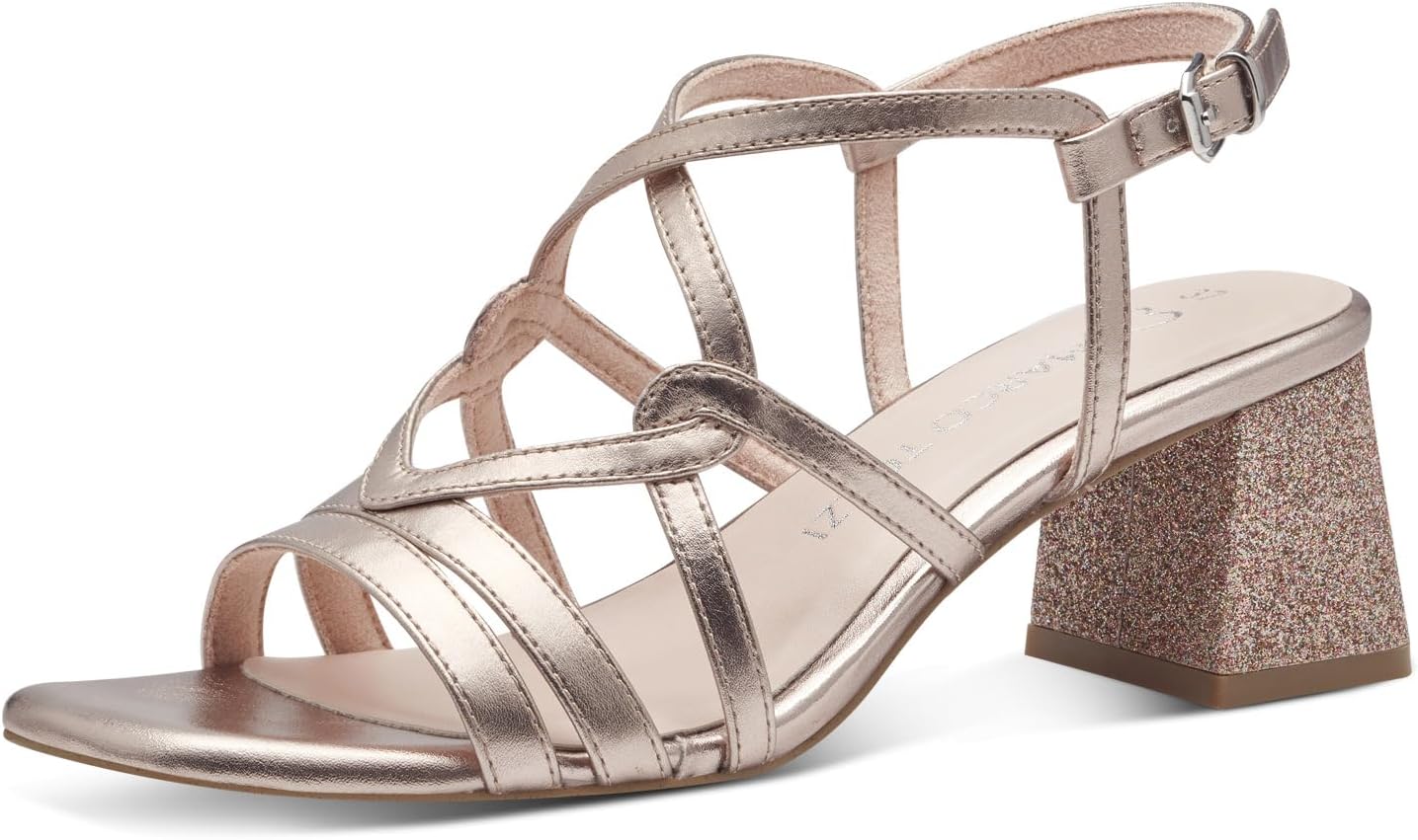 <strong>MARCO TOZZI</strong><br> Женские Sandals with Heel Glitter Vegan