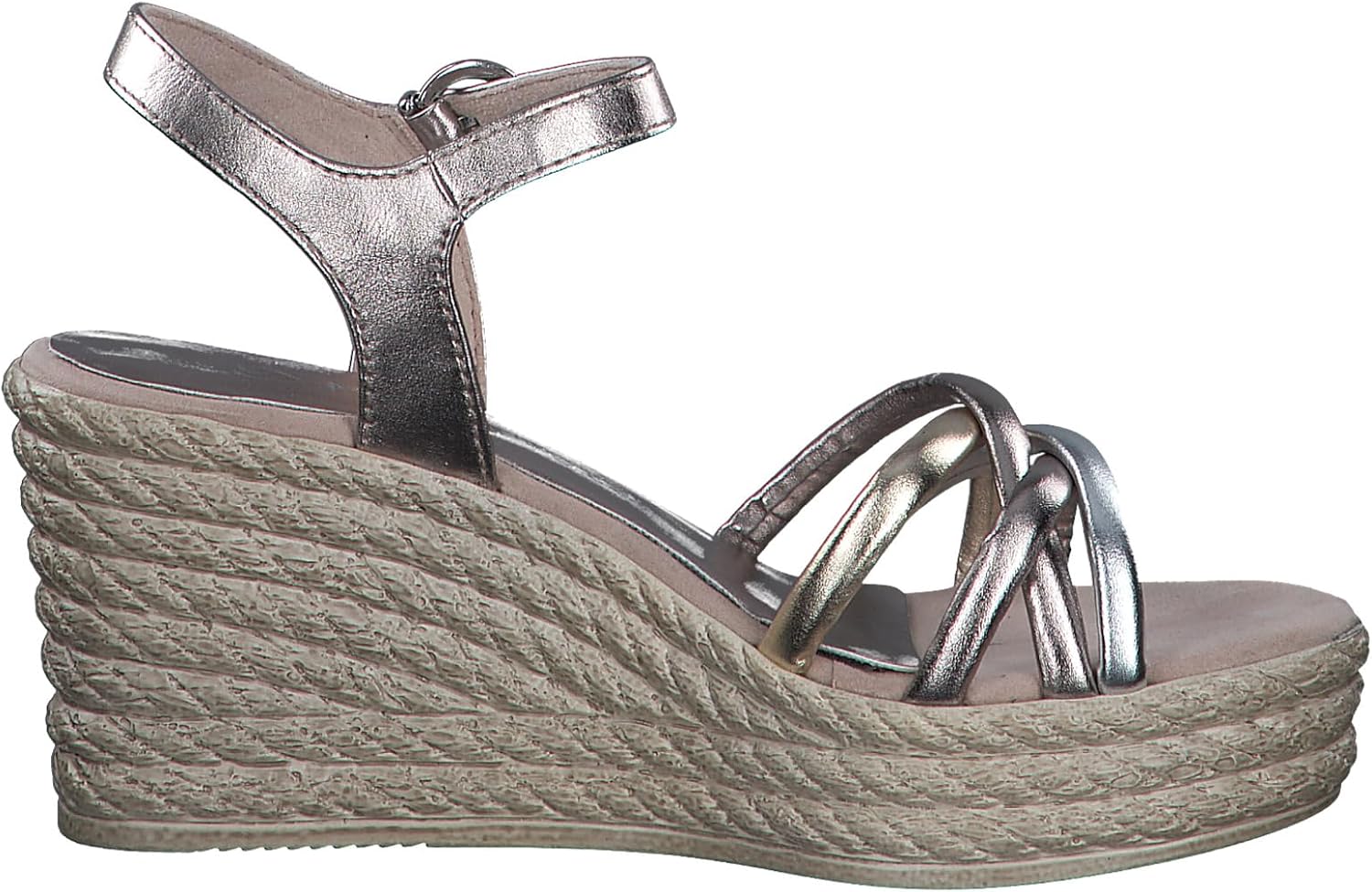 <strong>MARCO TOZZI</strong><br> Женские Wedge Heel Sandals with Adjustable Strap Comfortable — изображение 4