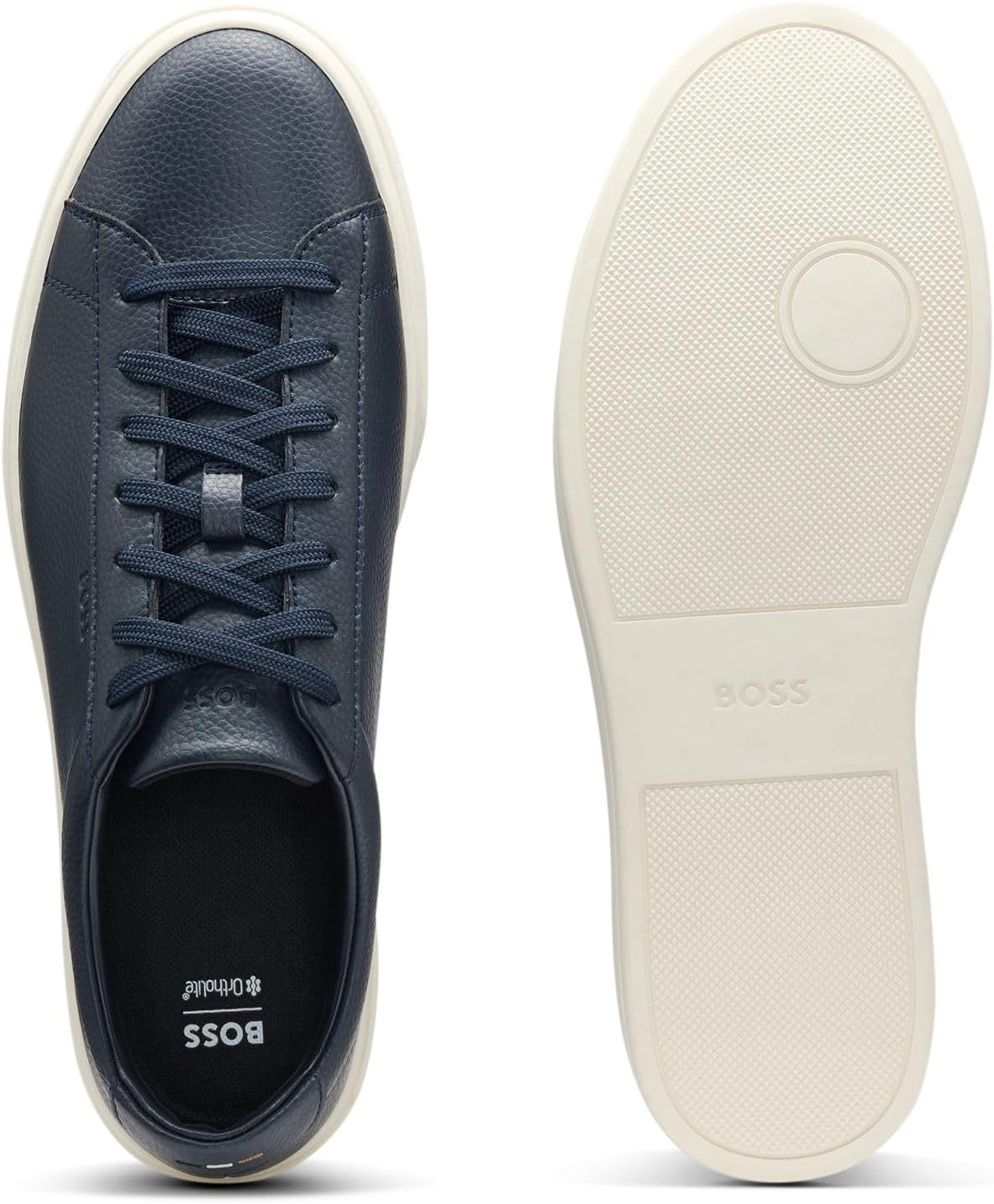 <strong>BOSS</strong><br> Мужские Kieran Tenn Grain Leather with Rubber Sole Size — изображение 4