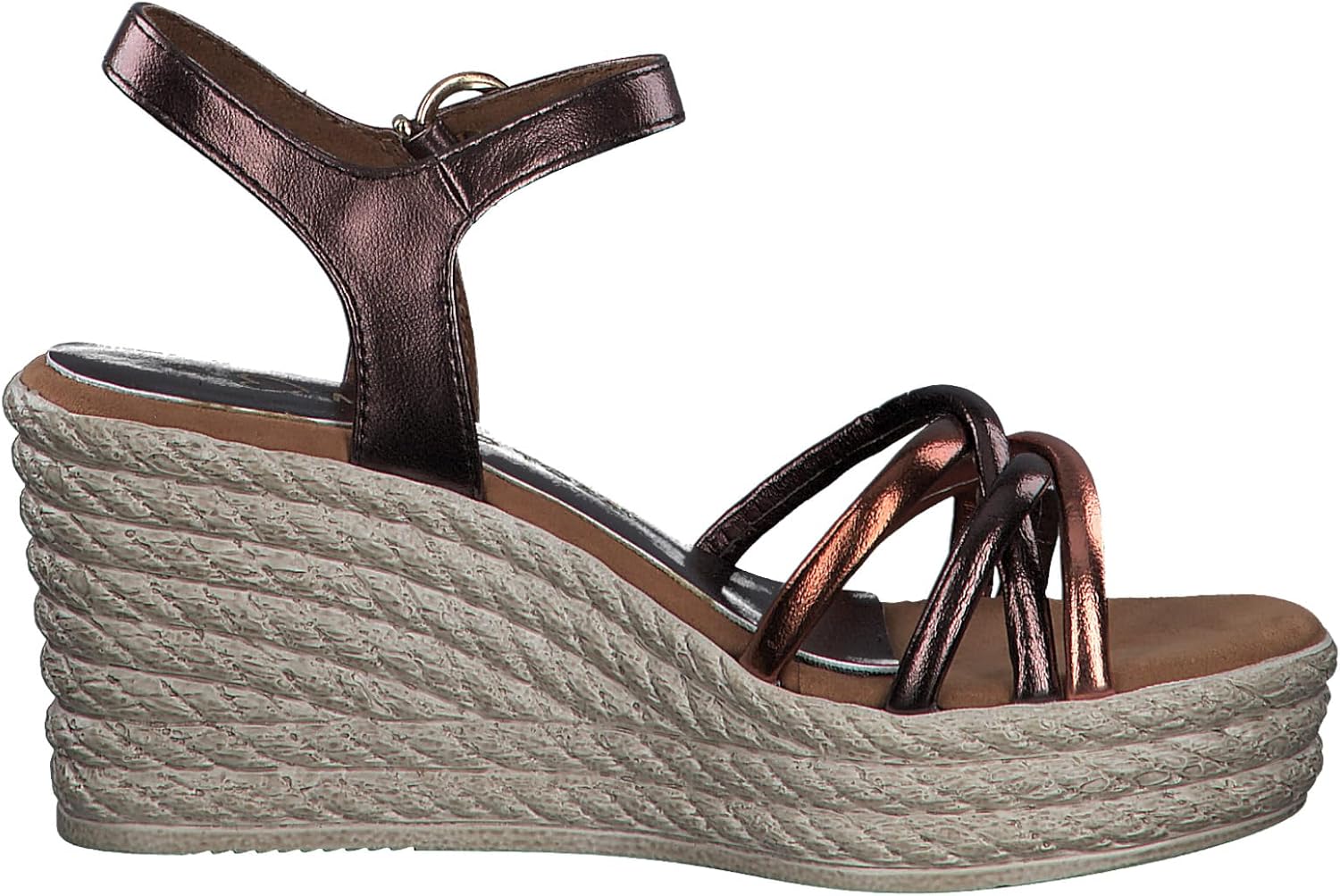 <strong>MARCO TOZZI</strong><br> Женские Wedge Heel Sandals with Adjustable Strap Comfortable — изображение 4