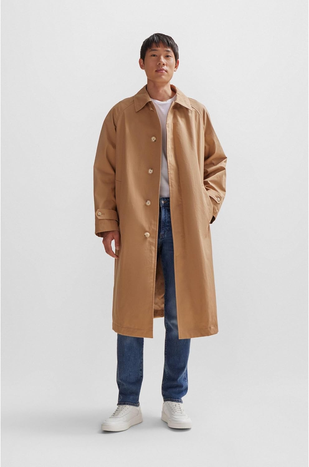 <strong>BOSS</strong><br> Мужские Baltimore Tenn Leather with Gold Size White — изображение 3