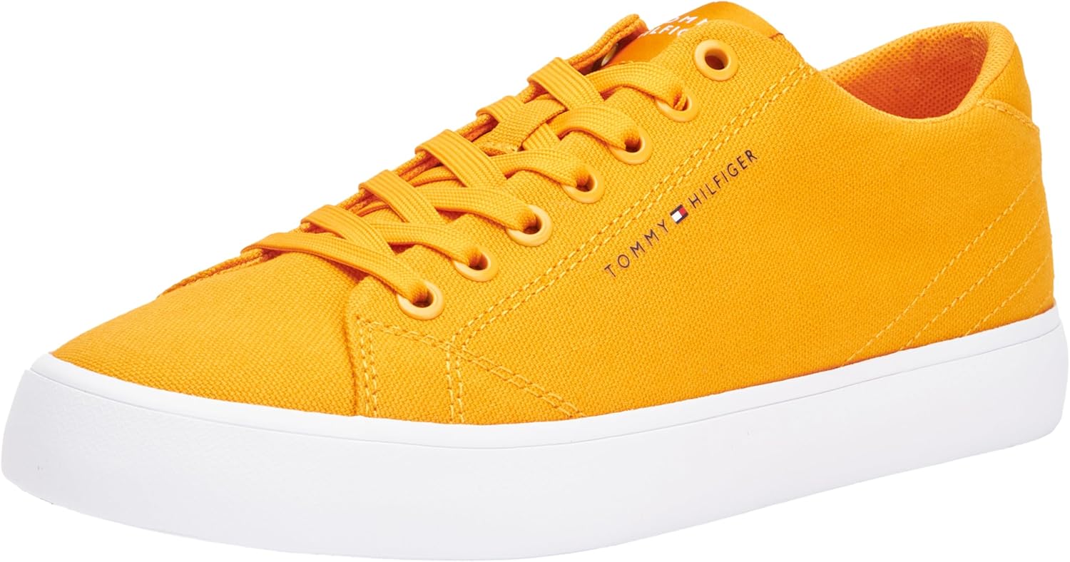 <strong>Tommy Hilfiger</strong><br> Мужские Vulcanized Th Hi Vulc Low Canvas Orange Rich Ochre 41 EU
