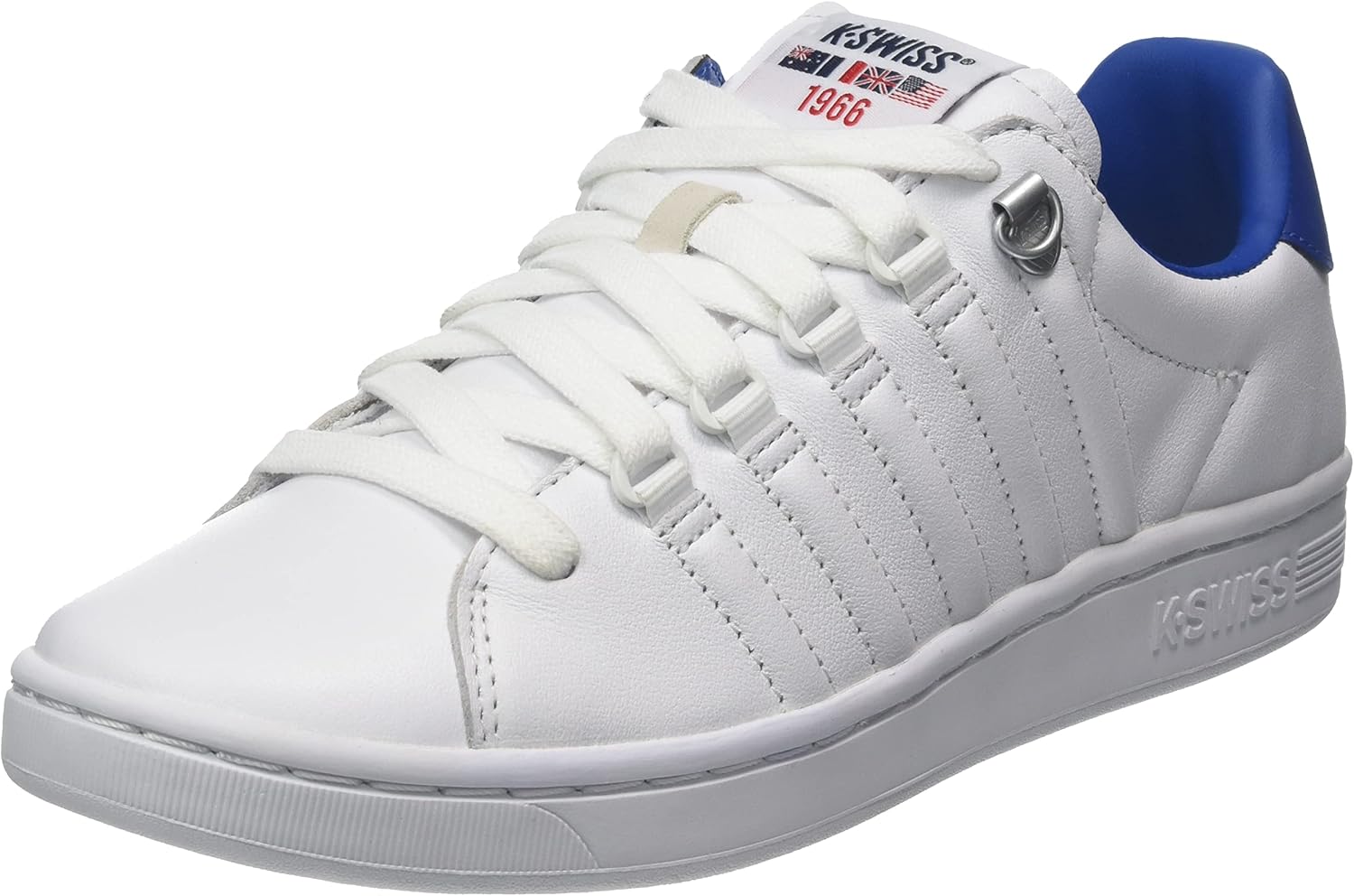 <strong>K-Swiss</strong><br> Men's Lozan II Trainers, WHT/WHT/CLSCBLUE, 40 EU, White