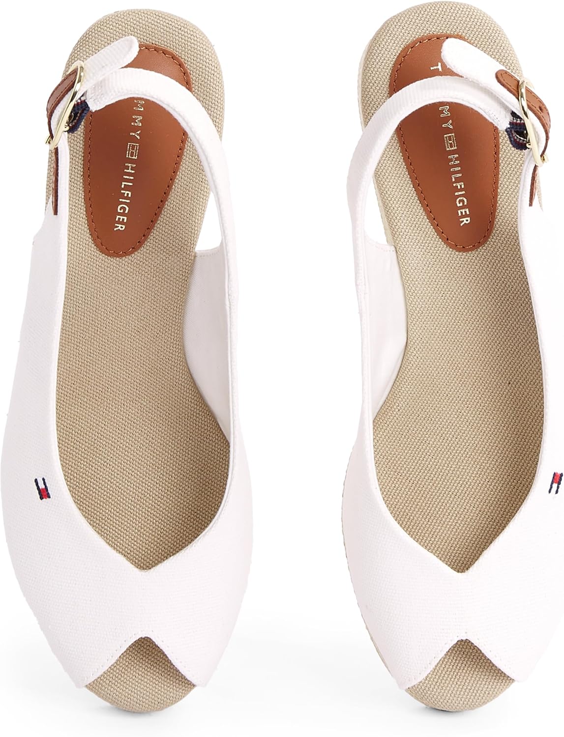 <strong>Tommy Hilfiger</strong><br> Flag Mid Wedge Espad Slin Sling Sandalette Schwarz — изображение 4