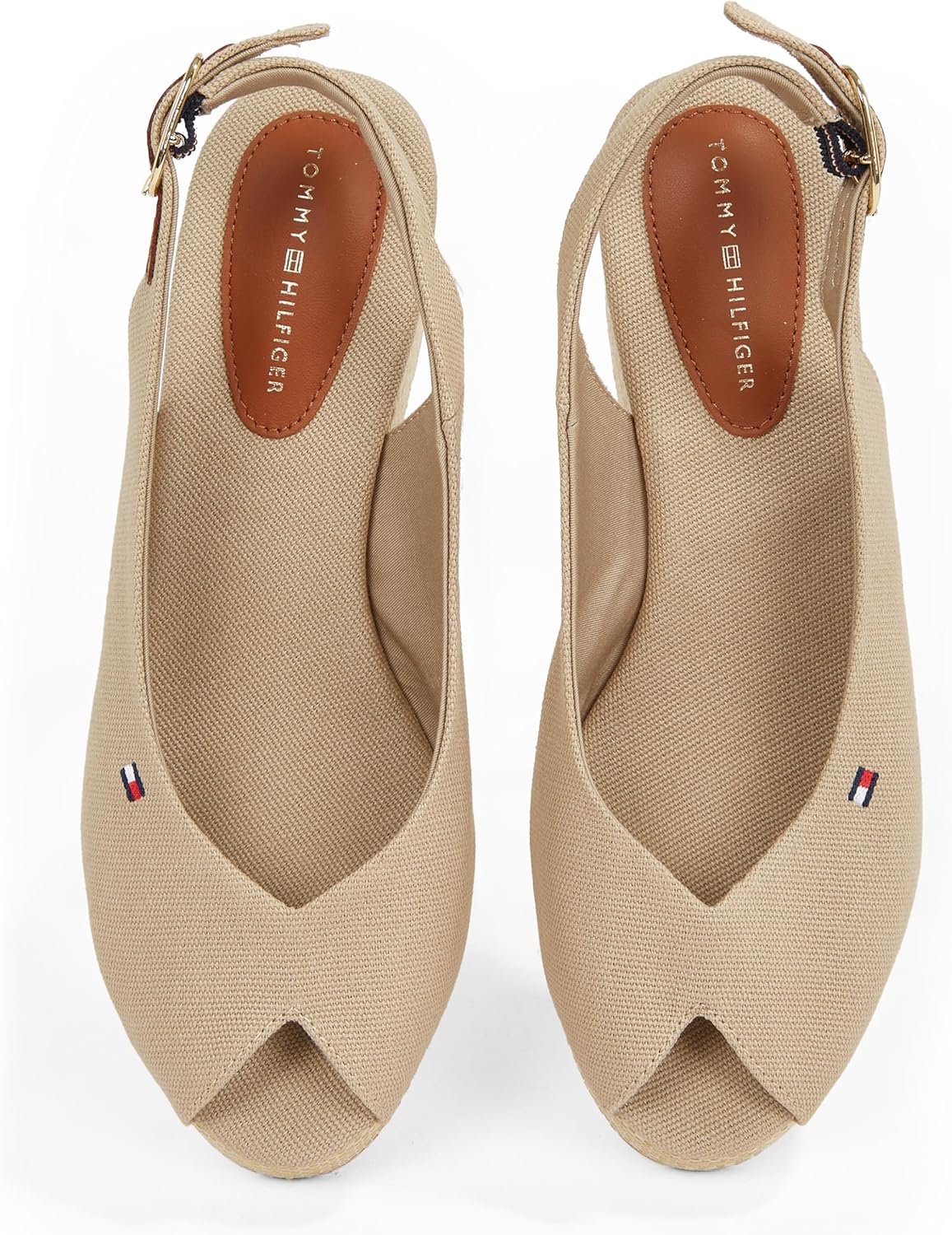 <strong>Tommy Hilfiger</strong><br> Flag Mid Wedge Espad Slin Sling Sandalette Schwarz — изображение 3