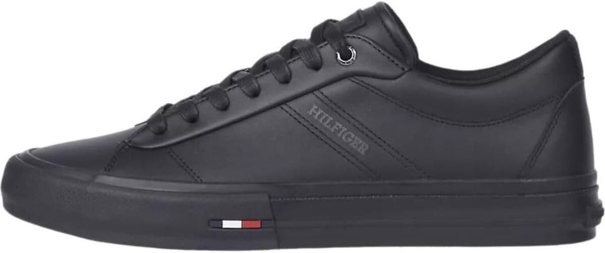 <strong>Tommy Hilfiger</strong><br> TH HI Vulc Street RWB LTH Low (Low Cut (Shoes) Men(White) 45 EU