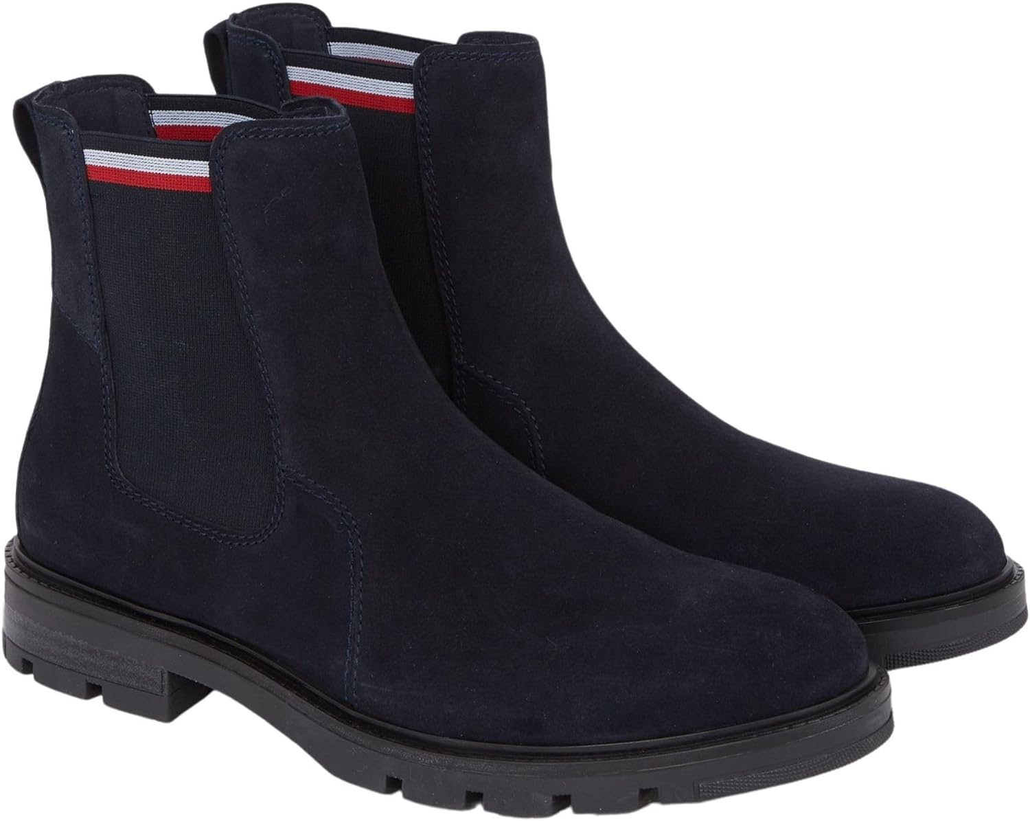 <strong>Tommy Hilfiger</strong><br> Мужские  Corpoarte Hilfiger Suede Chelsea Outdoor ботинки