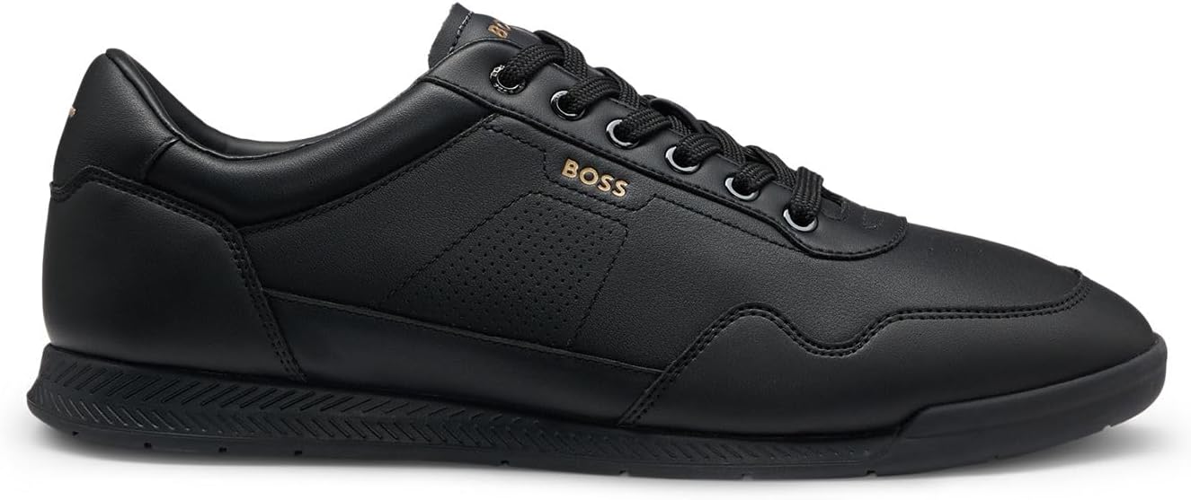 <strong>BOSS</strong><br> Мужские Nitan ltpf aus Nappaleder mit goldfarbenem Branding Größe