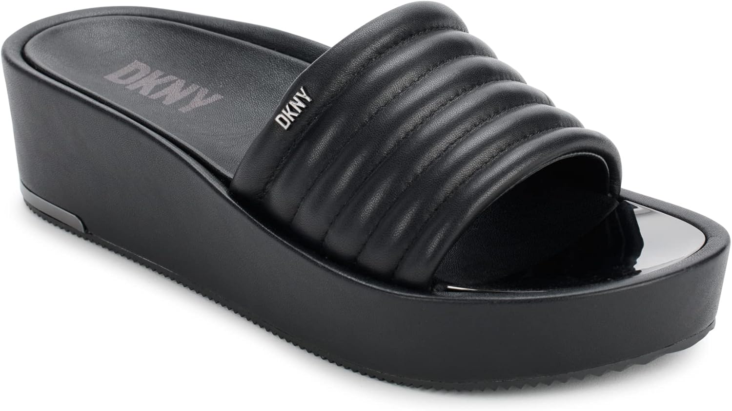 <strong>DKNY</strong><br> Jasna Wedge Sandals black