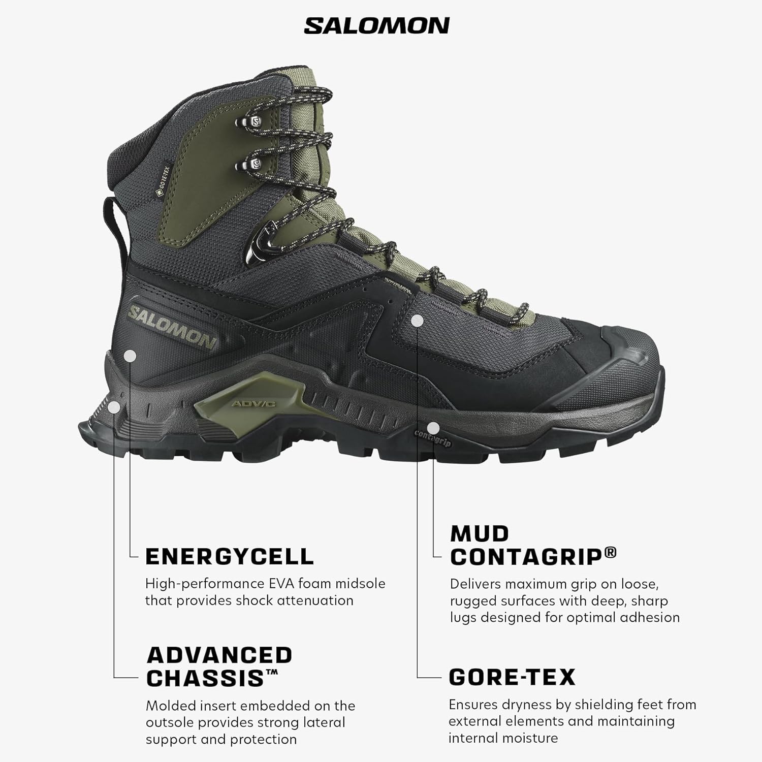 <strong>Salomon</strong><br> Quest Element Gore-Tex (Waterproof) Мужские Trekking Hiking — изображение 2