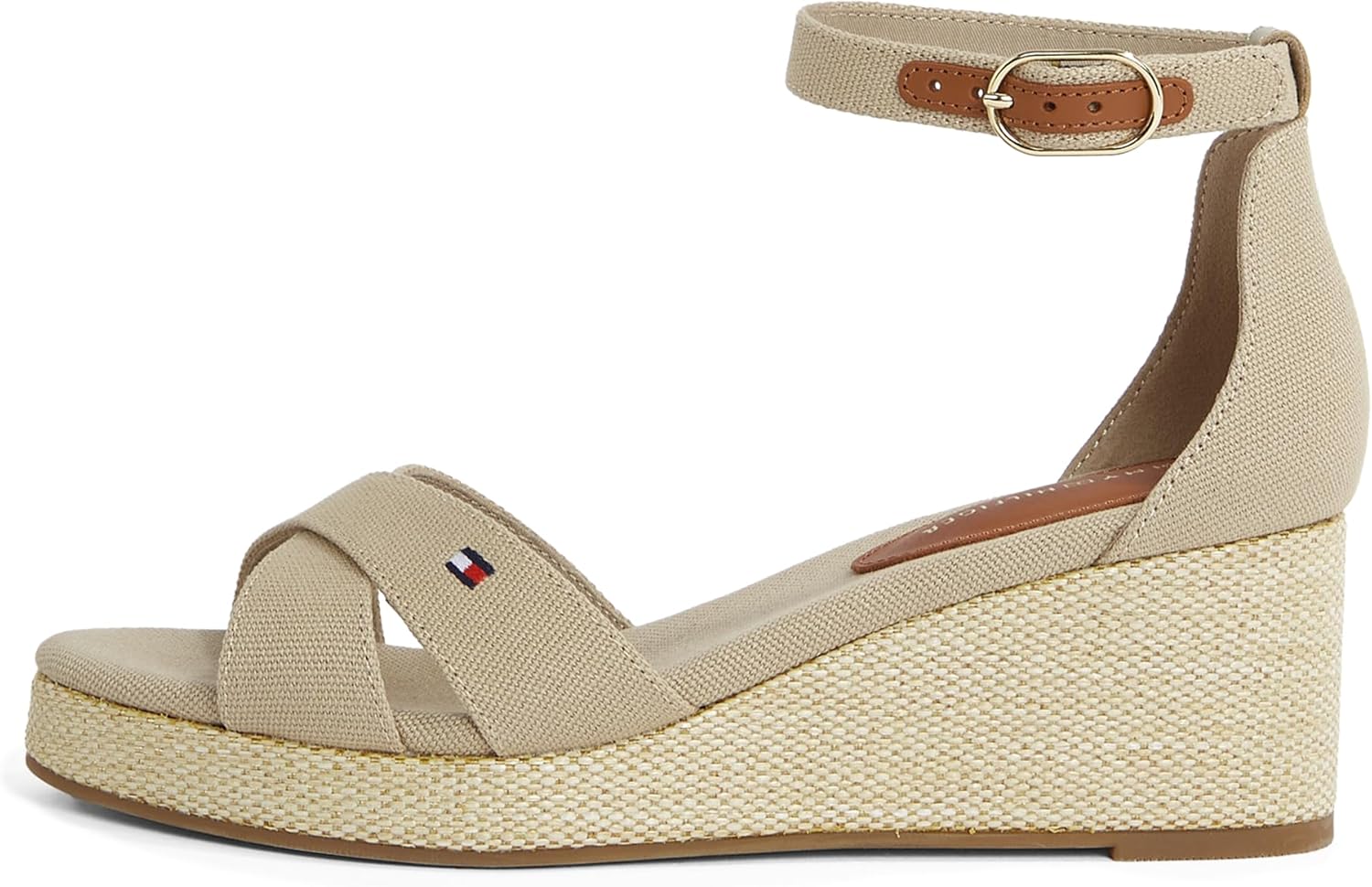 <strong>Tommy Hilfiger</strong><br> Женские Flag Criss-CROS Mid Wedge Espad Sandals with Heel