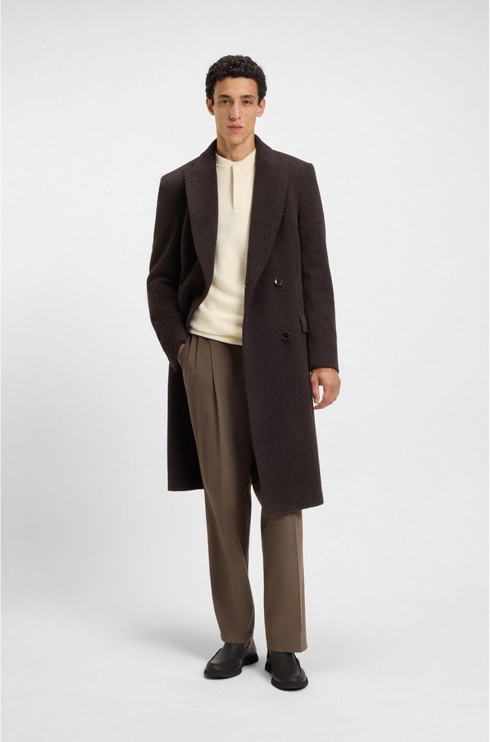 <strong>BOSS</strong><br> Мужские Sienne Mocc Moccasins in Milled Leather with Detail Size — изображение 3